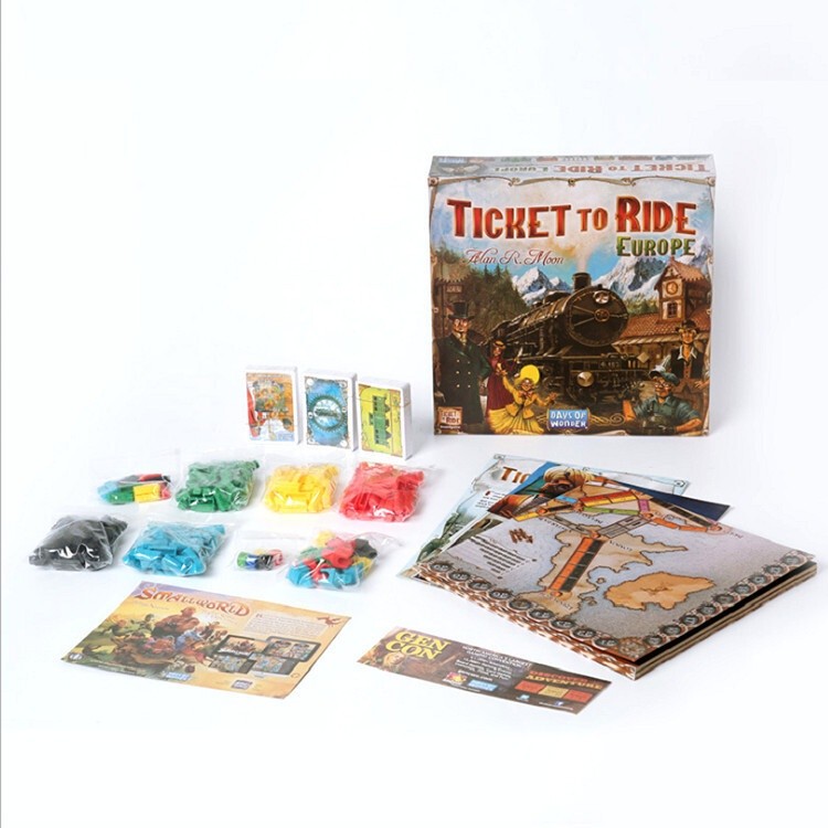 Railway Train Ticket Ticket To Ride Europe America English Version Traveling Around Board Game