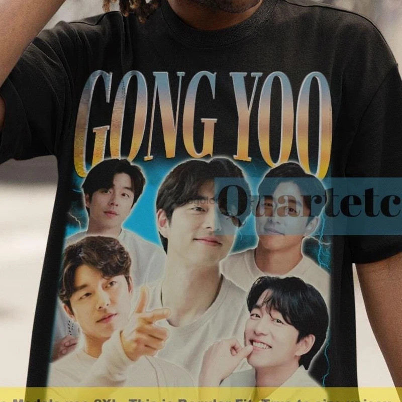 Gong Yoo เสื้อ Gong Yoo เสื้อ Gong Yoo Vintage Tshirt Gong Yoo พัดลม Tees Gong Yoo Merch Tees Kpop T