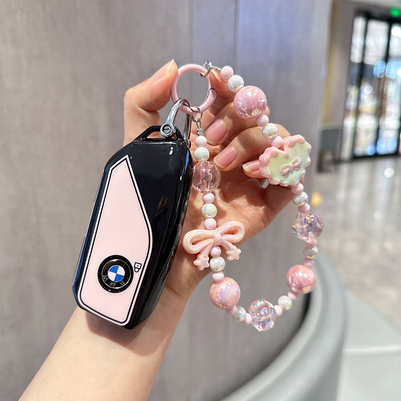 YEEKEY สําหรับ Bmw x1 30e X5 ix i7 X7 ใหม่ 7 Series 530 525 2024 2025 i5 i3 ix3 Key Holder Keycase ส