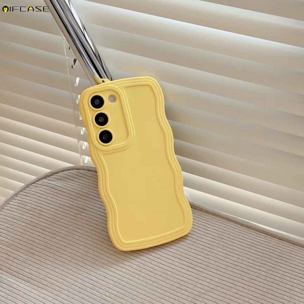 สําหรับ Samsung Galaxy Note 20 Ultra 10 S9 S8 Plus 10 + 9 8 S9 + S8+ เคสโทรศัพท์ Wave Dopamine สีลูกกวาดสีสันชายหญิง Simple Frosted Soft Casing Case Cover