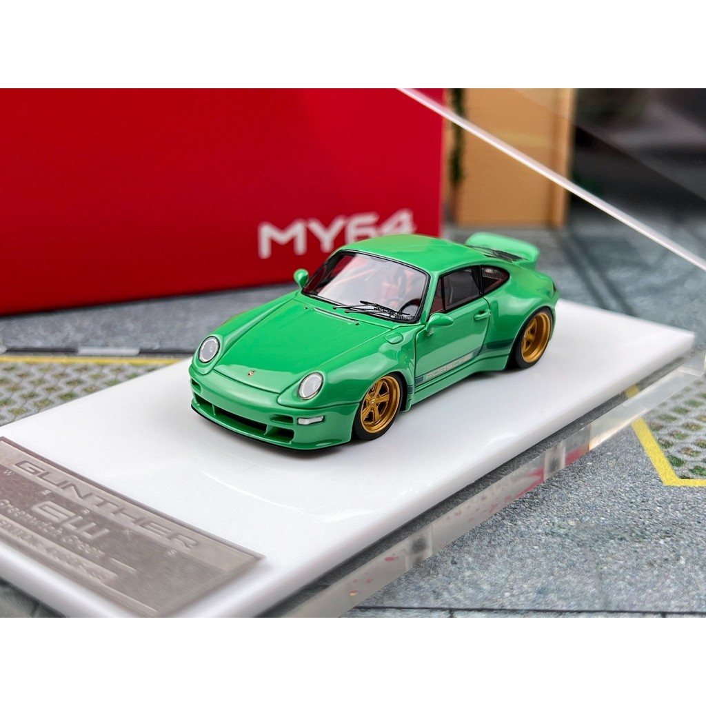 MY64 Ready Stock 1: 64 Porsche 911 993 Gunther Werks รถเรซิน รุ่น SCM