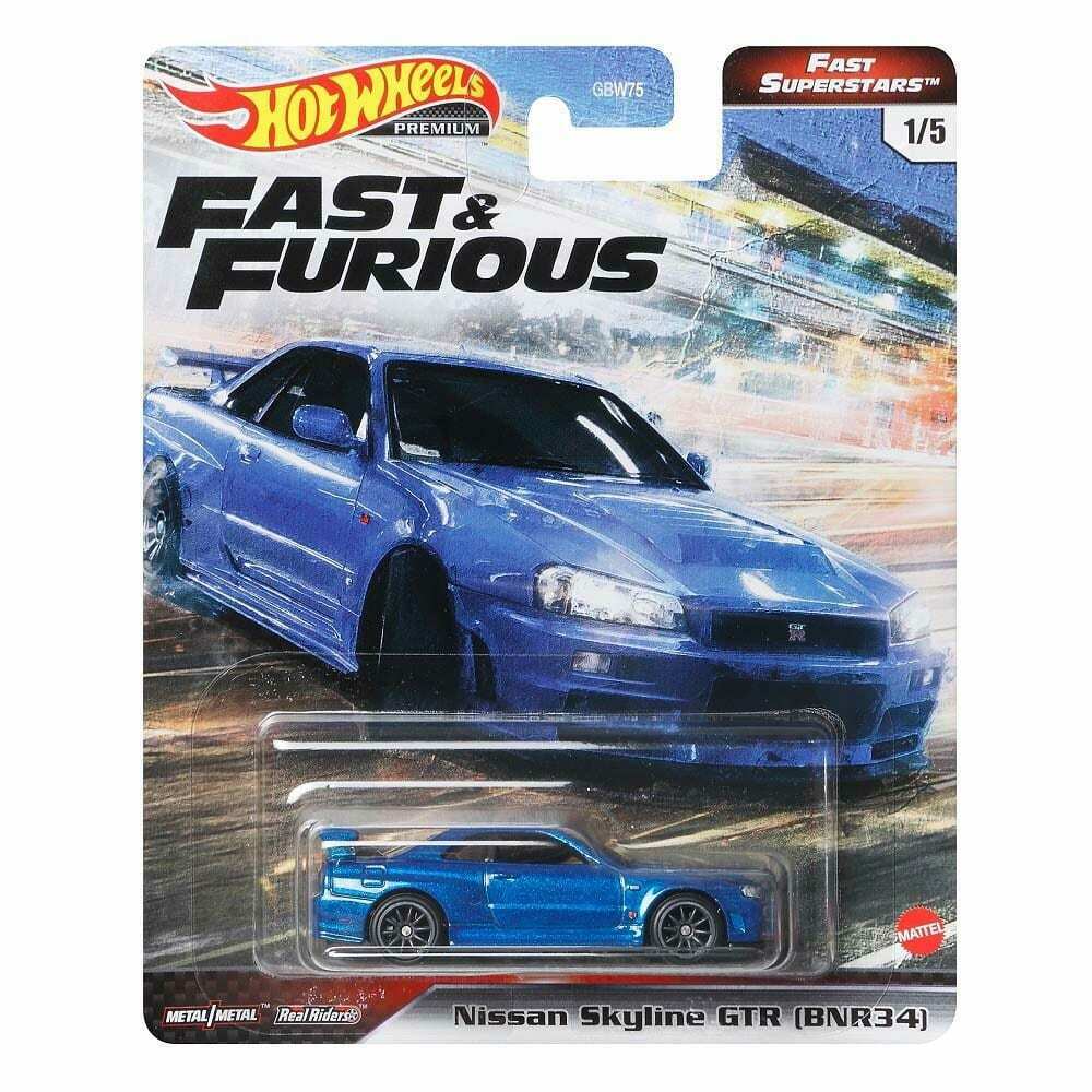 风火轮 Hotwheels NISSAN SKYLINE GTR (BNR34) FAST & FURIOUS