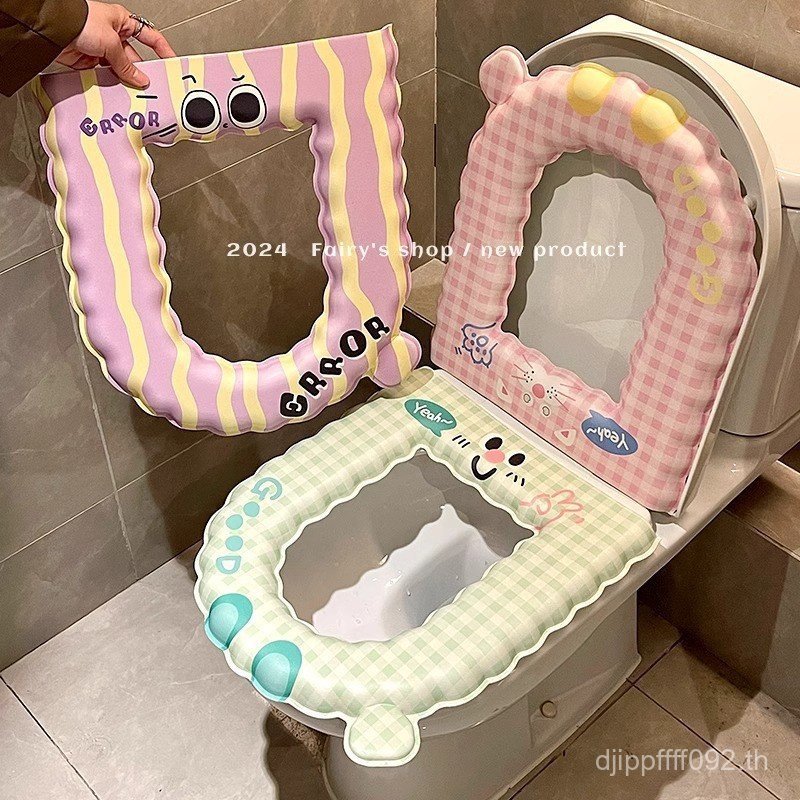 น่ารัก EVA ห้องน้ํากันน้ําในครัวเรือน Four Seasons Universal เสื่อห้องน้ําต้านเชื้อแบคทีเรียล้างทําค