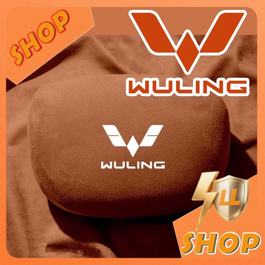 [READY]WULING BINGUO Car Suede Headrest Lumbar Support WULING AIR EV Body Kit Decoration binguo ev A