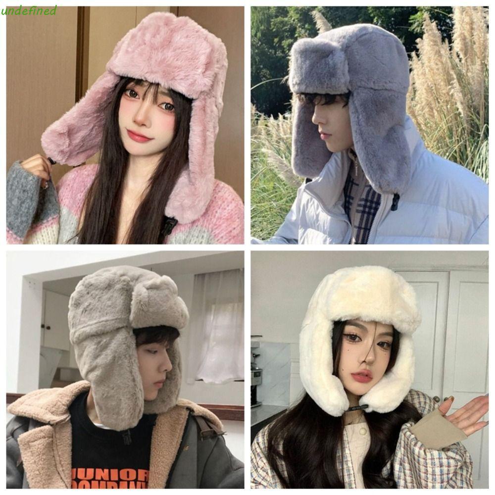 หมวกนักบินขนแกะเทียม สำหรับผู้ชายและผู้หญิง สวมใส่ตอนขี่จักรยานและทำกิจกรรมกลางแจ้ง