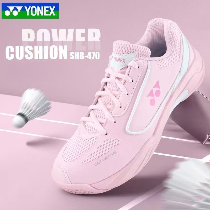 YONEX รองเท้าแบดมินตัน รองเท้ากีฬาในร่ม น้ำหนักเบา กันลื่น ดูดซับแรงกระแทก ระบายอากาศ SHB470CR