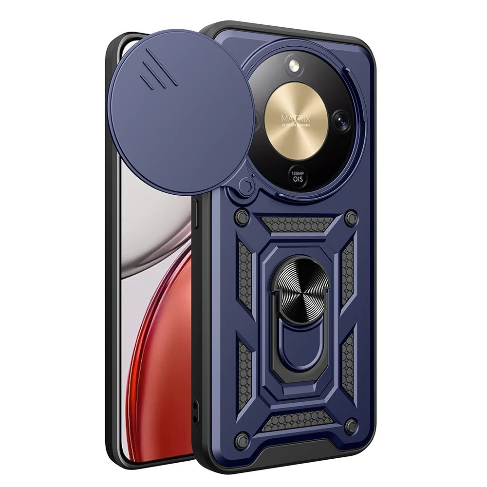 เคสโทรศัพท์ Honor X9D X7D X5C Plus กลับกรณีรถพับวงเล็บโลหะเลื่อนกล้องป้องกัน Hard กันกระแทกสําหรับ H