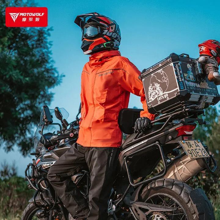 MOTOWOLF เสื้อกันฝนและกางเกง MDL0403B
