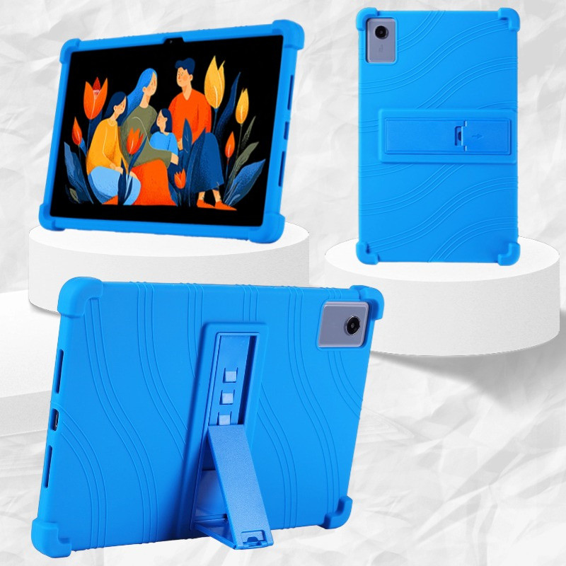 ฝาครอบซิลิคอนสําหรับ Xiaoxin Pad 2025 TB365FC 12.1 "แท็บเล็ตขาตั้งปรับได้ Funda สําหรับ Lenovo Idea 