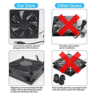 USB Router Fan Wifi Modem Fan Cooling Rack Router Cool 5V Modem Cooler ชั้นวางสําหรับ TVBox Router Modem