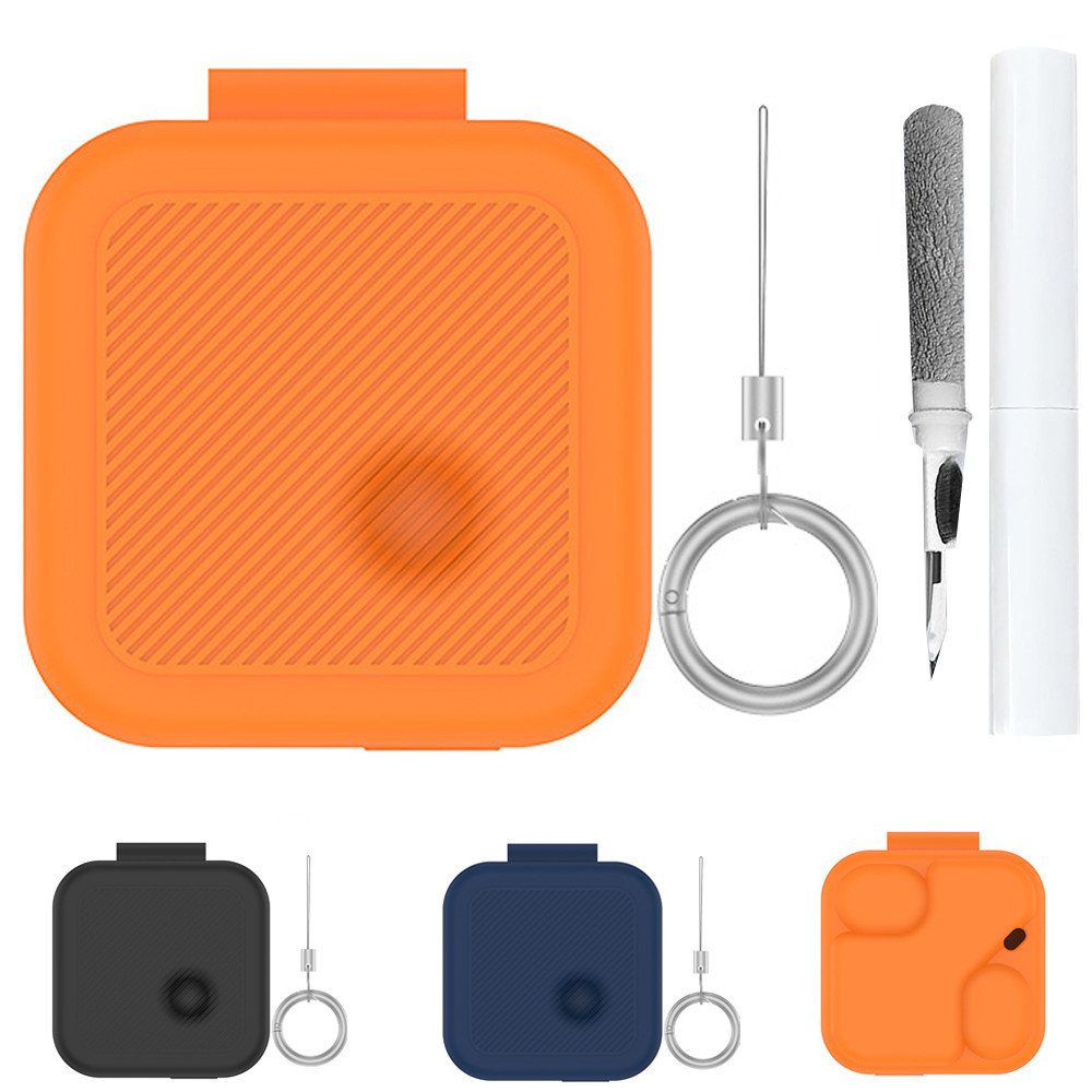 สําหรับเคสซิลิโคน Nothing Ear 3 พร้อมชุดทําความสะอาด, ฝาครอบเคสป้องกันแบบเต็มตัวพร้อมพวงกุญแจสําหรับ