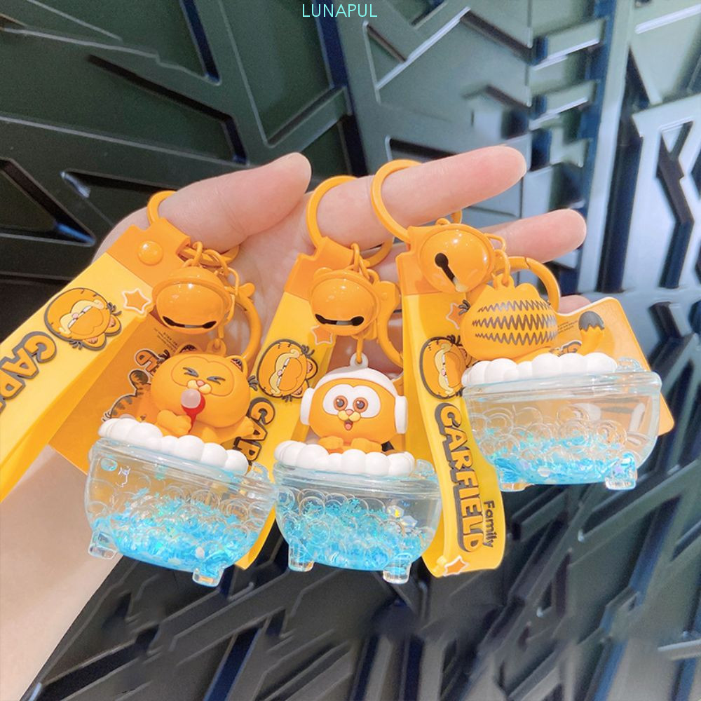 LUNAPUL พวงกุญแจอาบน้ํา, อ่างอาบน้ํา PVC จี้พวงกุญแจน่ารัก, เครื่องประดับน่ารักน่ารักการ์ตูนรถ Kecha