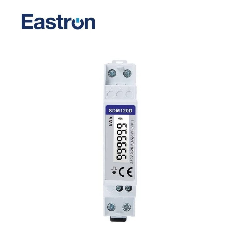 SDM120D,1 phase 2 wire, 0.25~5(45)A , 230V, S0 Pulse Output, kwh Measure, DIN rail energy meter,kWh