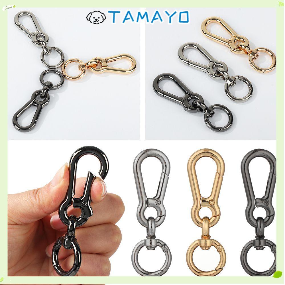 TAMAYO Carabiner กระเป๋าสะพายสังกะสีชุบทองคุณภาพสูง พร้อมล๊อกแม่เหล็กและคลิป