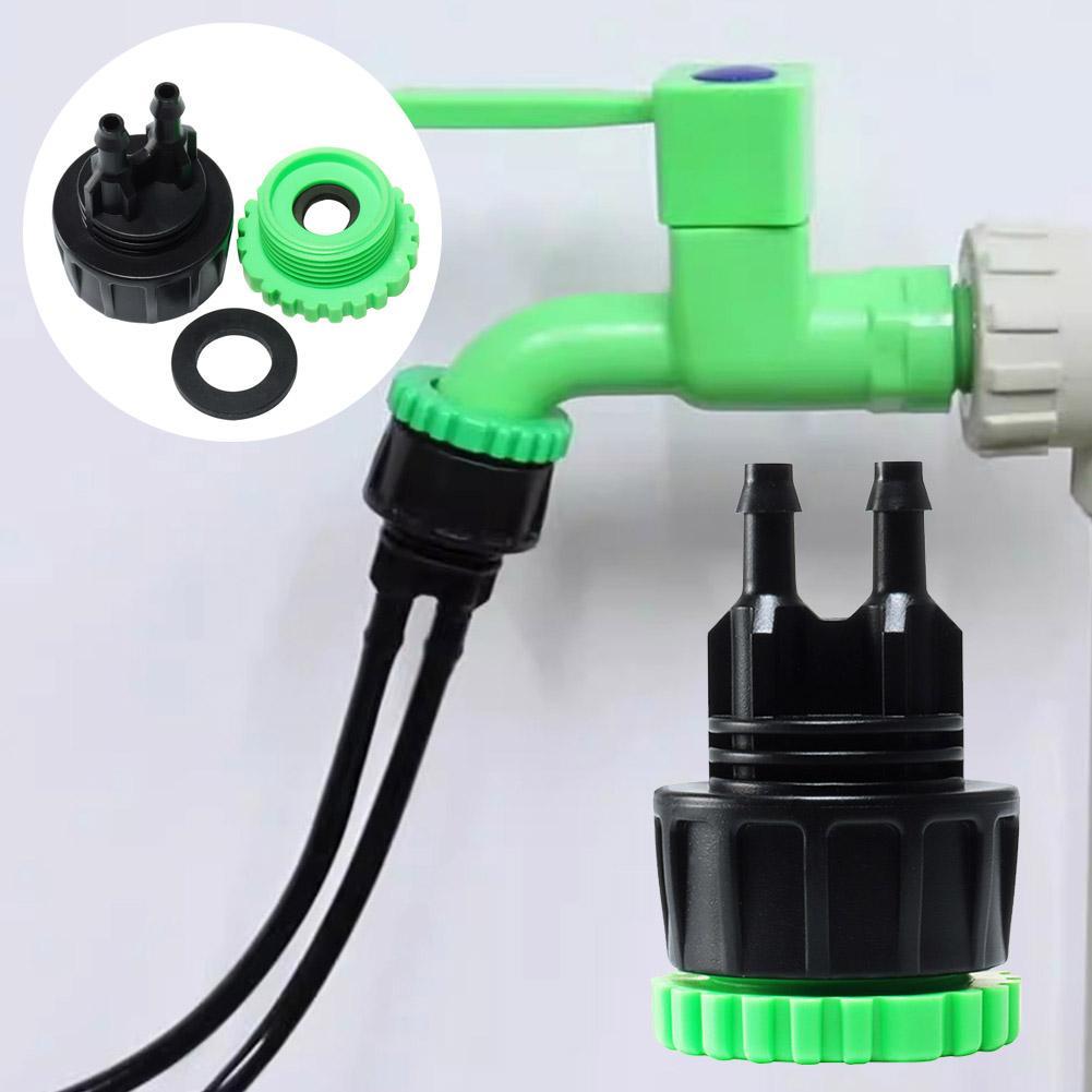 ท่อสวน 1/4 "ถึง 1/2 "3/4" หญิง Y Connector ชลประทานชลประทานสวนอะแดปเตอร์เครื่องมือ 4/7 T0y1