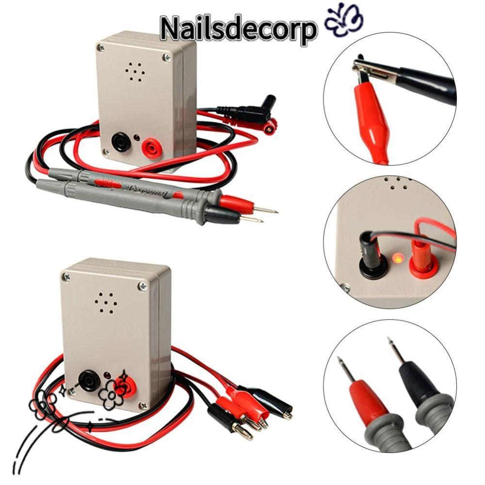 NAILSDECOR Buzzer Tester, 9V Buzzer Alarm Wire Tester, คุณภาพสูงมืออาชีพพร้อมปากกาทดสอบพร้อมไฟแสดงสถานะ Circuit Breaker Finders สําหรับส่วนประกอบอิเล็กทรอนิกส์ขนาดเล็ก