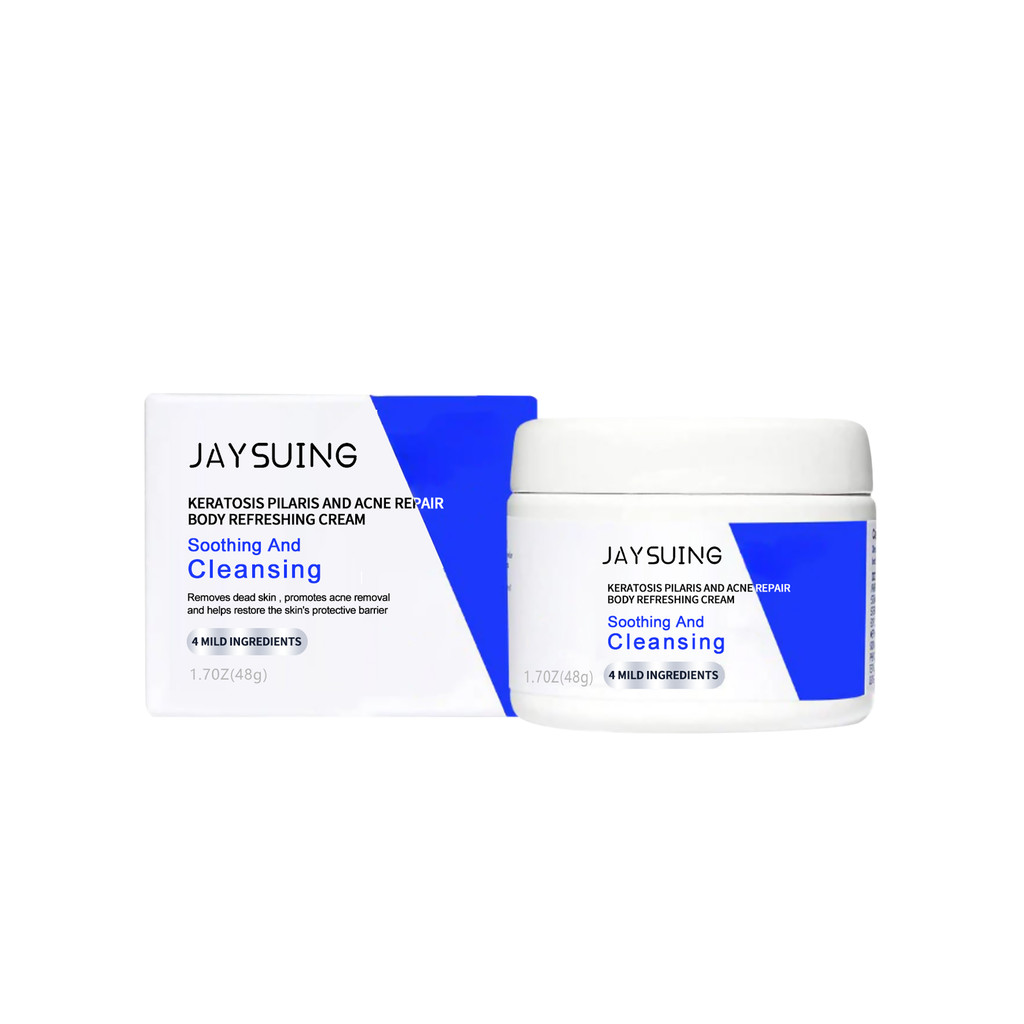 Jaysu Hair Keratinized Acne Repair Cream ทําความสะอาดผิวกาย Smooth Skin Repair Back Shoulder Acne Cr