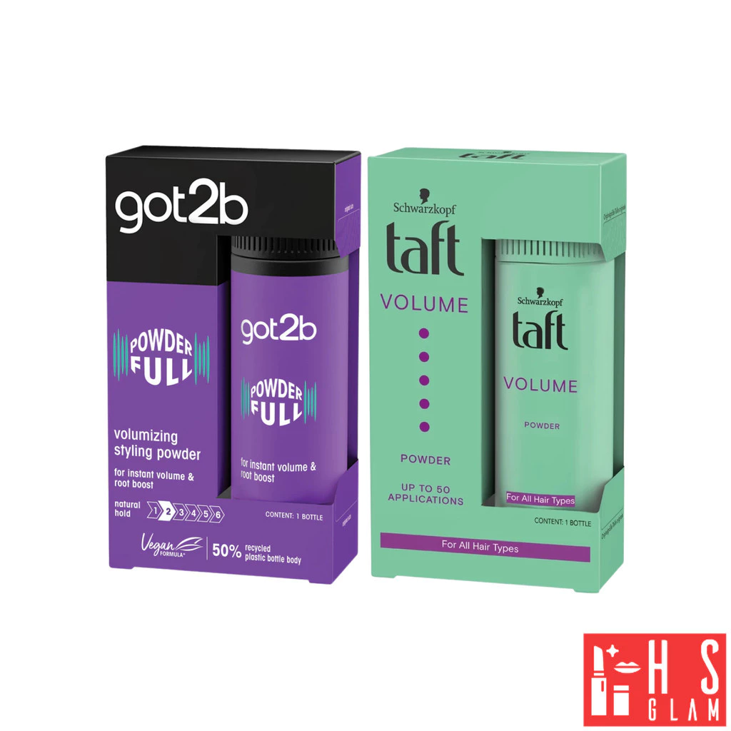 Schwarzkopf GOT2B & Taft Volume Powder ชวาร์สคอฟ ผง แป้ง เซ็ตผม เพิ่มวอลลุ่ม แป้งจัดแต่งทรงผม 10g.