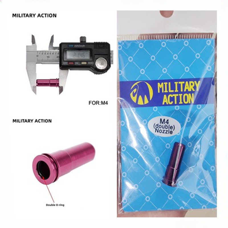 MA MILITARY ACTION BRAND สีม่วงคู่ O-Ring M4 Push หัวฉีดอุปกรณ์จักรยาน