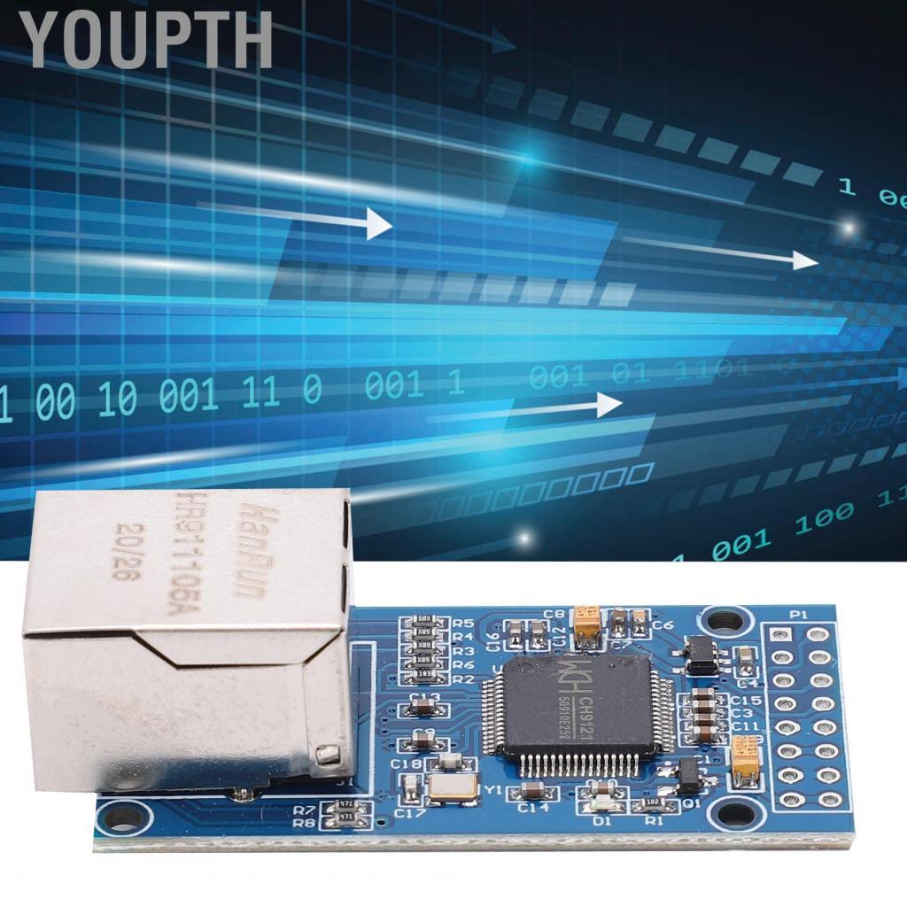 youpth Serial to Ethernet โมดูลพอร์ตเซิร์ฟเวอร์ชิปตัวเดียวเครือข่ายไมโครคอมพิวเตอร์ Board CH9121