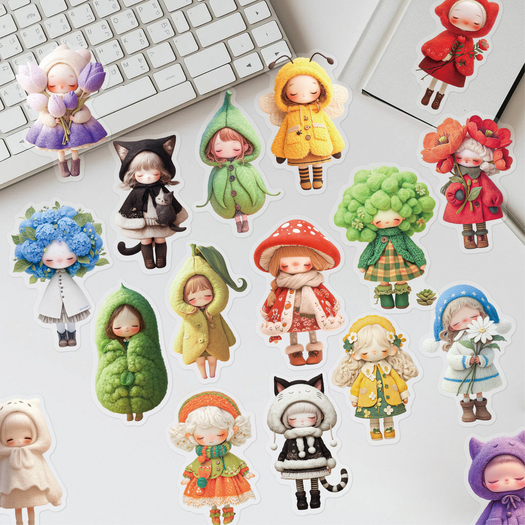 นาย กระดาษ20ชิ้น/ถุงสัตว์เลี้ยงสติกเกอร์กระเป๋าดอกไม้ใบสาวเอลฟ์ถามรุ่นตัวละครออกแบบสติกเกอร์สร้างสรรค์ทําเองการ์ดอวยพรถ้วยไดอารี่กรณีโทรศัพท์มือถือกล่องเก็บกระเป๋าตกแ