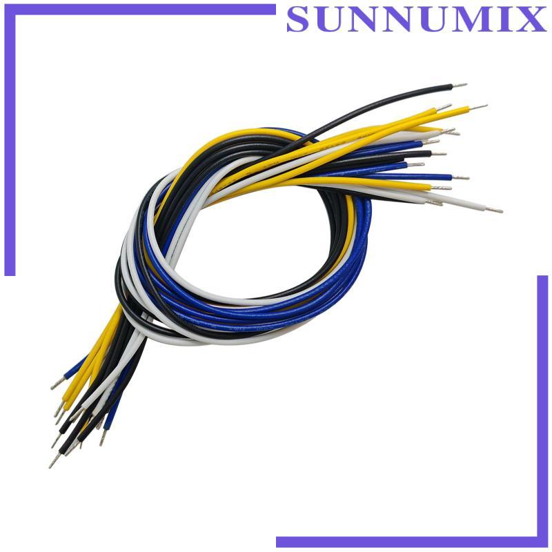 [ซันนิมิกซ์] 16x Pickup Wire Easy Instable Circuit Wire 22AWG สายไฟรถกระบะสําหรับเครื่องดนตรีกีตาร์ไ