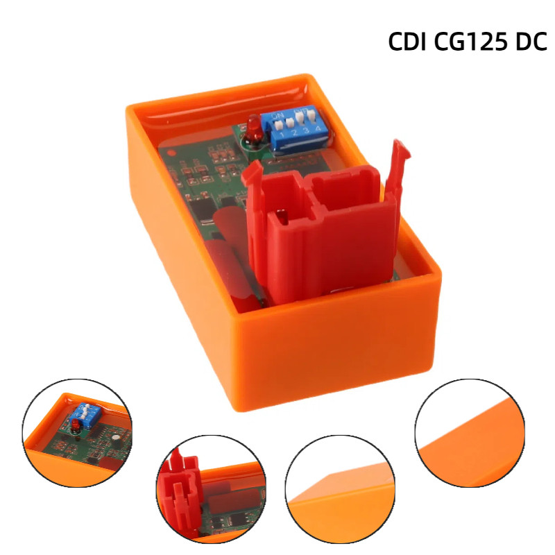 RACING CDI 4000-12000RPM Range สําหรับ AKT125 RX125 FT125 FT150 CG125 SBR150 - DC 6PIN Moped CDI