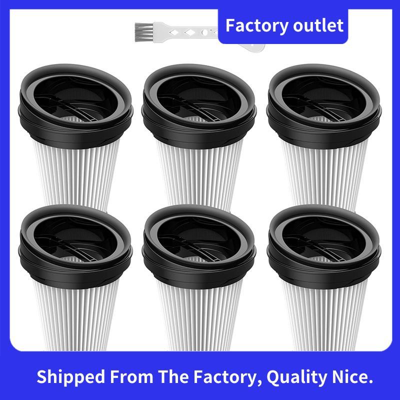 6 Pack ตัวกรองทดแทนสําหรับ VCH9829 VCH9832 VCH9630 VCH9631 VCH9632 2in1 เครื่องดูดฝุ่นมือถือไร้สาย