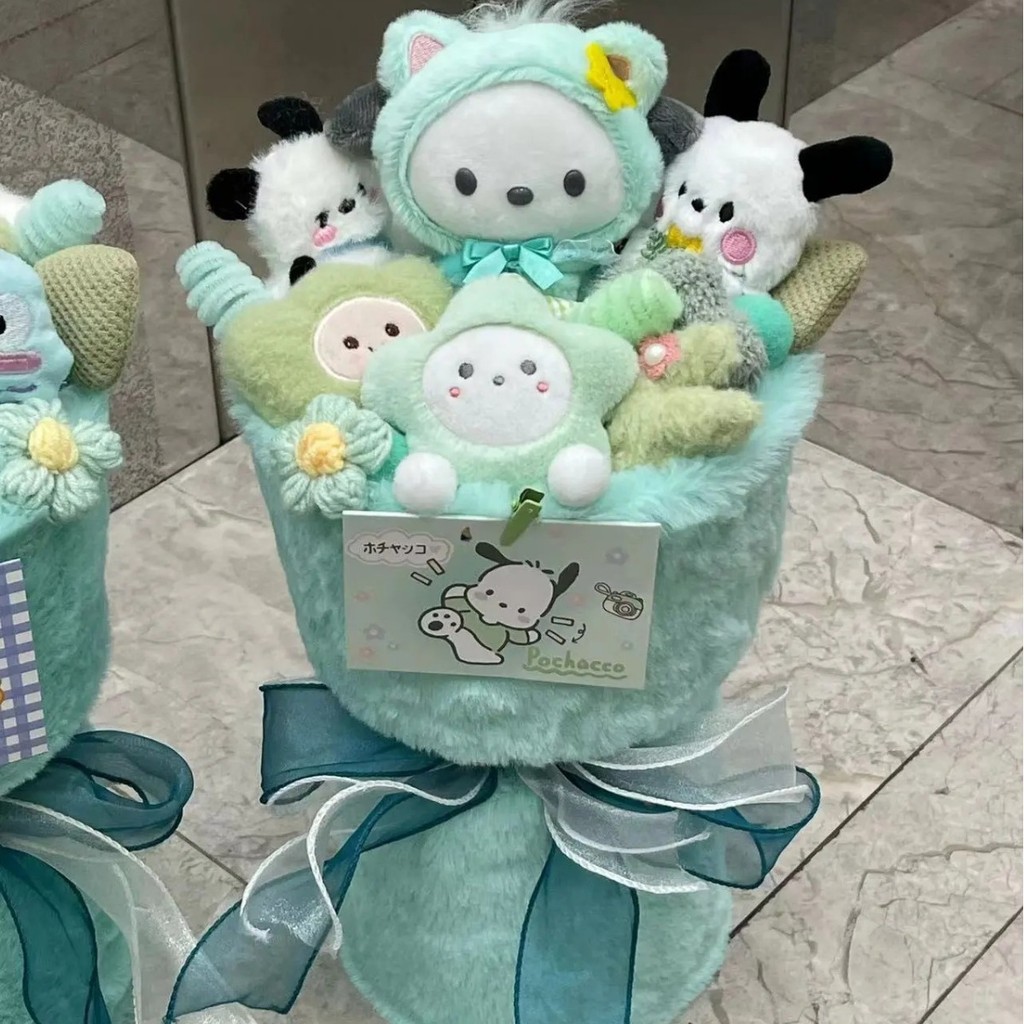 ของขวัญ ของปัจฉิม Super Hot Tinkerbell Cat Sanrio Clownfish Hanton Pacha ตุ๊กตาสุนัขช่อดอกไม้ส่งแฟนข