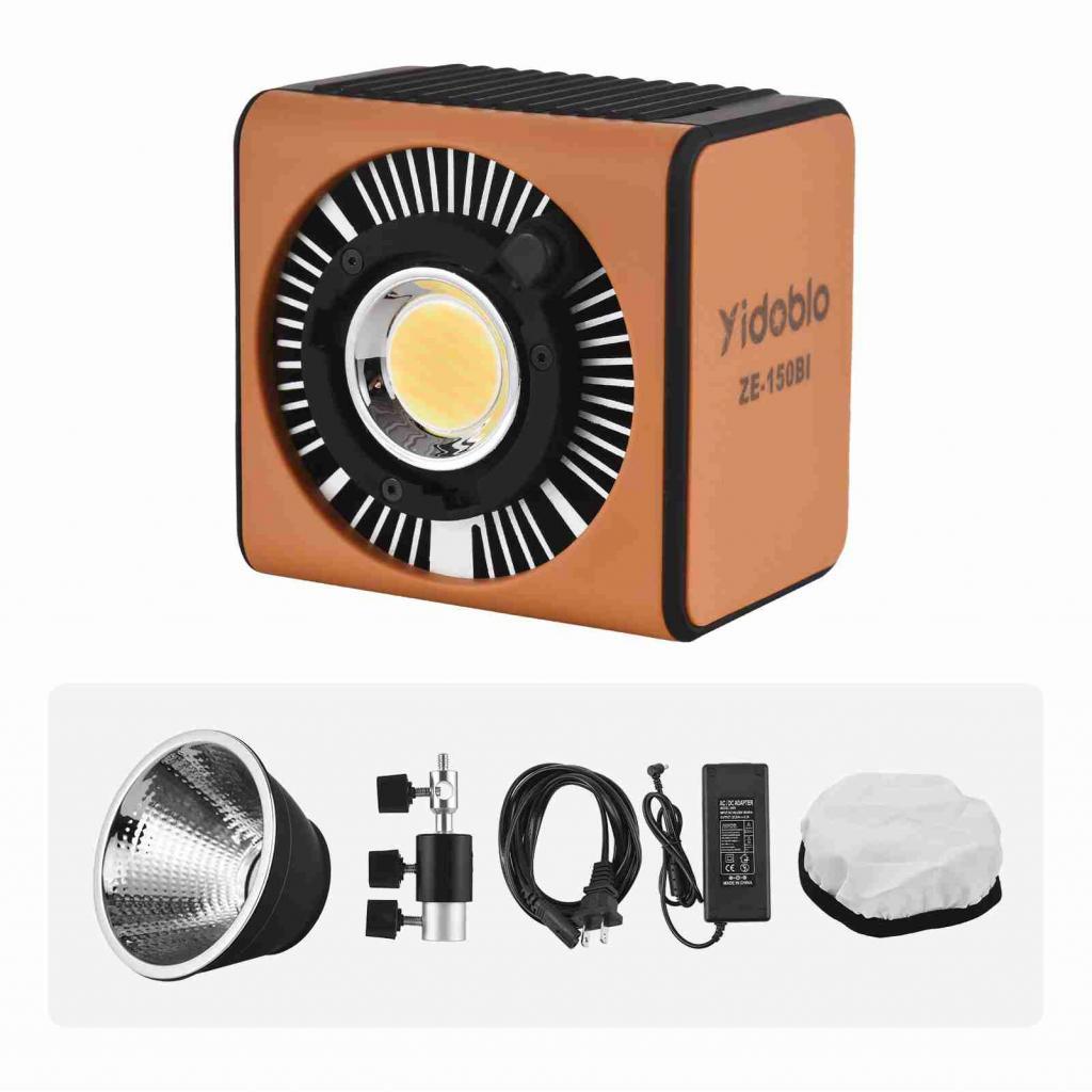 Mallcenter1he-th-sip-tw YIDOBLO ZE-150BI แบบพกพา COB Video Light 150W การถ่ายภาพ LED เติม 2700K-7500