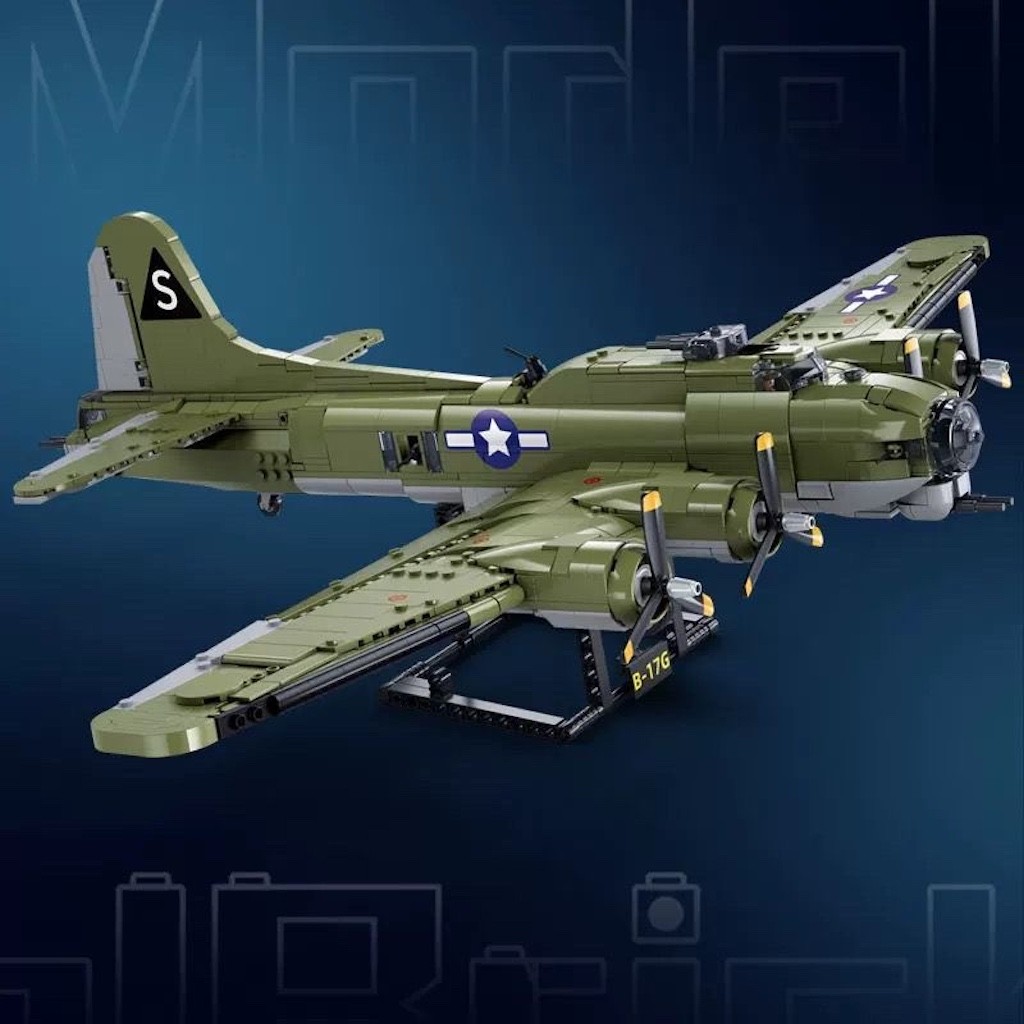 Mybeautyhouse 1270PCS MOC B-17 GS Bomber Air Plane รูปก่อสร้างของเล่น Building Block อิฐของขวัญเด็ก 