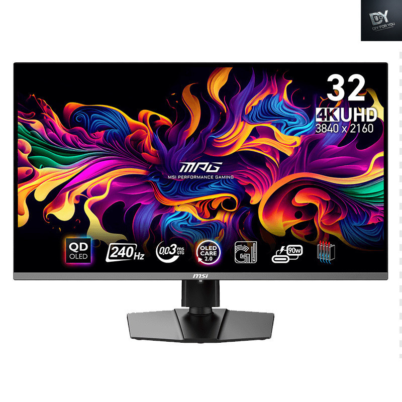DIY FOR YOU msi monitor 32 นิ้ว 4k 240hz จอคอม 4k คอมพิวเตอร์เดสก์ท็อปสําหรับเล่นเกม MPG321URX QD-OL