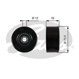 ลูกรอกสายพานหน้าเครื่อง NISSAN NAVARA D40 2004- NP300 D23 NV…