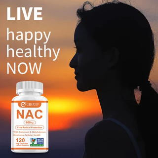 Grevip NAC, ผลิตภัณฑ์เสริมอาหารแคปซูลมังสวิรัติ 600 มก. พร้อมซีลีเนียมเสริมและโมลิบดีนัม - 30/60/120 แคปซูลผลิตในสหรัฐอเมริกา