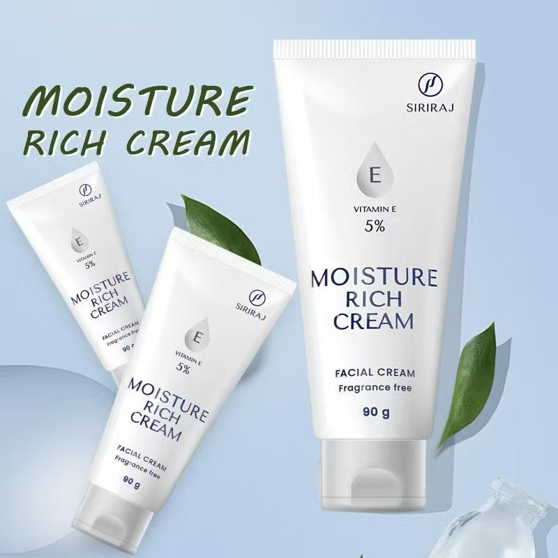 ศิริราช มอยซเจอร์ ริช ครีม (ใหม่) Siriraj Moisture Rich Cream Vitamin E 5% | ขนาด 90 กรัม
