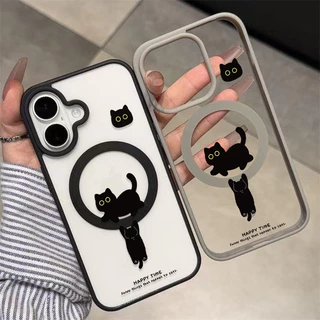 เคสแม่เหล็ก เคสใสกันกระแทกน่ารัก IPhone17 Air 11 12 13 14 15 16 17 PROMAX 17 16 15Pro 16 15 14PLUS 8 7Plus XR X XS XSMAX