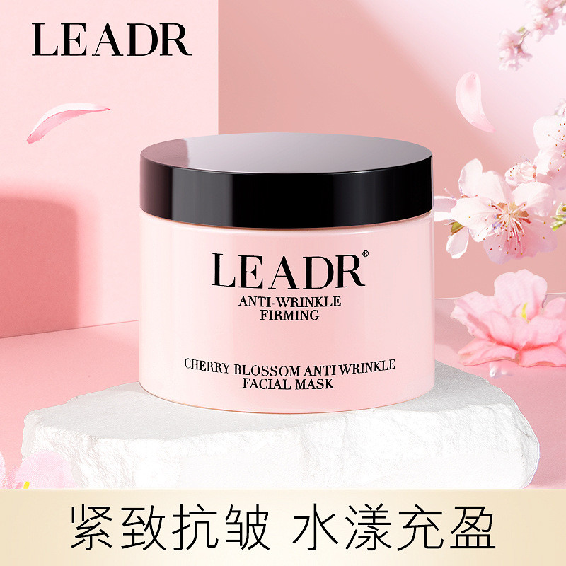 LEADER Cherry Blossom Light Sensation Anti-Wrinkle Application Mask Moisturizing Firming Anti-Wrinkl