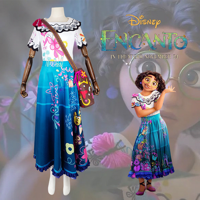 Magic Full House cos เด็กผู้ใหญ่เครื่องแต่งกาย Encanto Mirabell คอสเพลย์เครื่องแต่งกายวันหยุดเครื่อง
