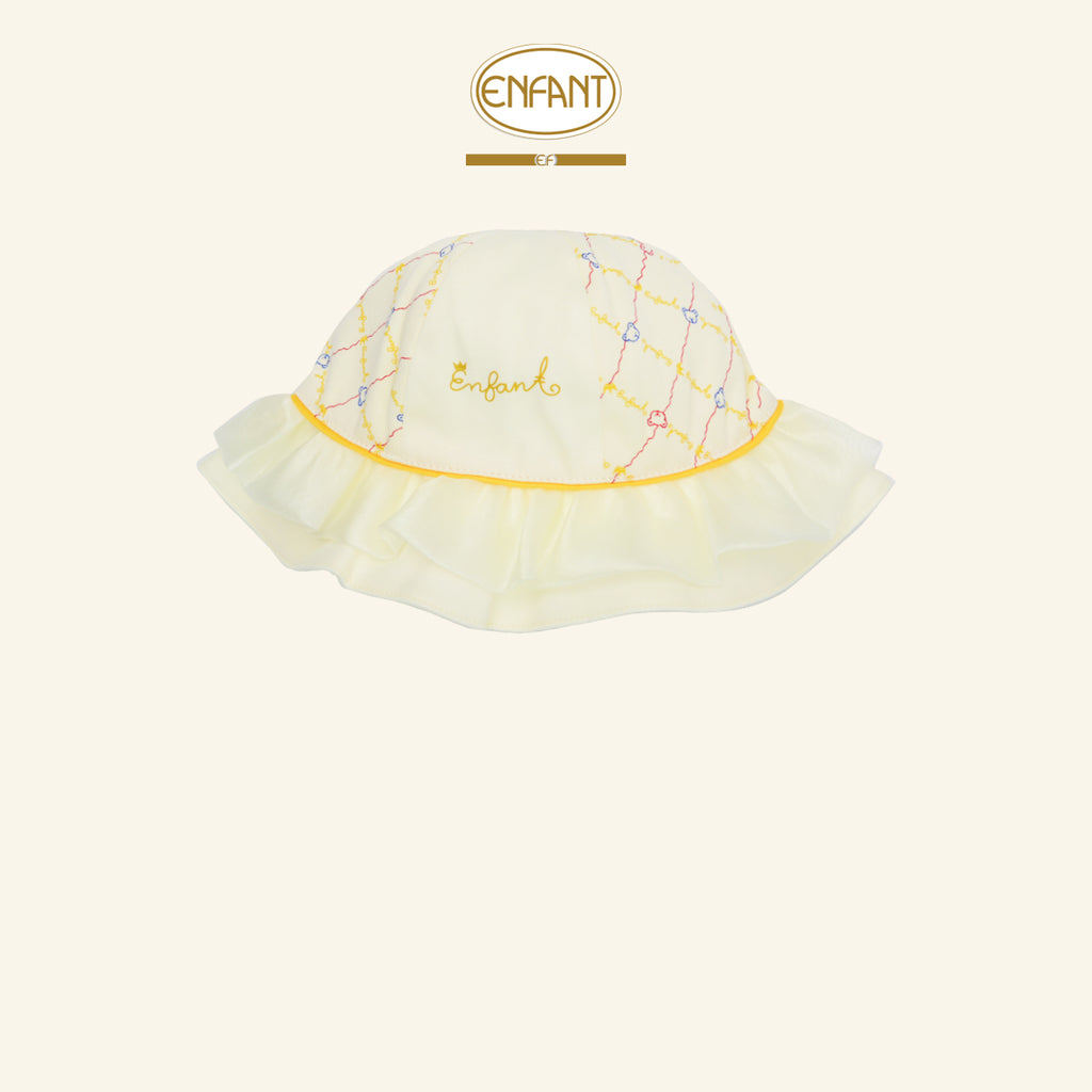 ENFANT GOLD  หมวกปีกระบายเด็กอ่อน EF7EP6