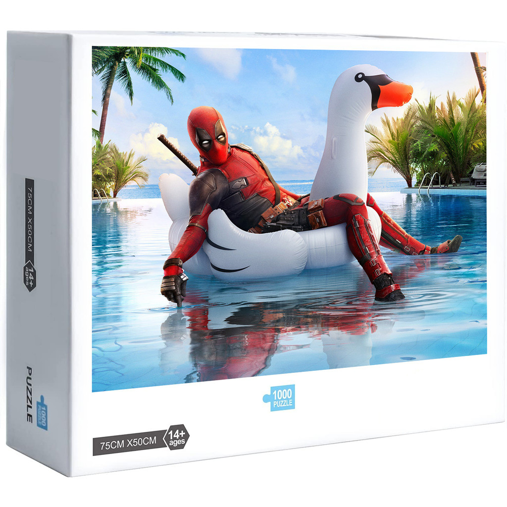 ใหม่ Wade Wilson Deadpool 300 500 1000 ชิ้นจิ๊กซอว์ปริศนาตกแต่งบ้านของขวัญเกม U