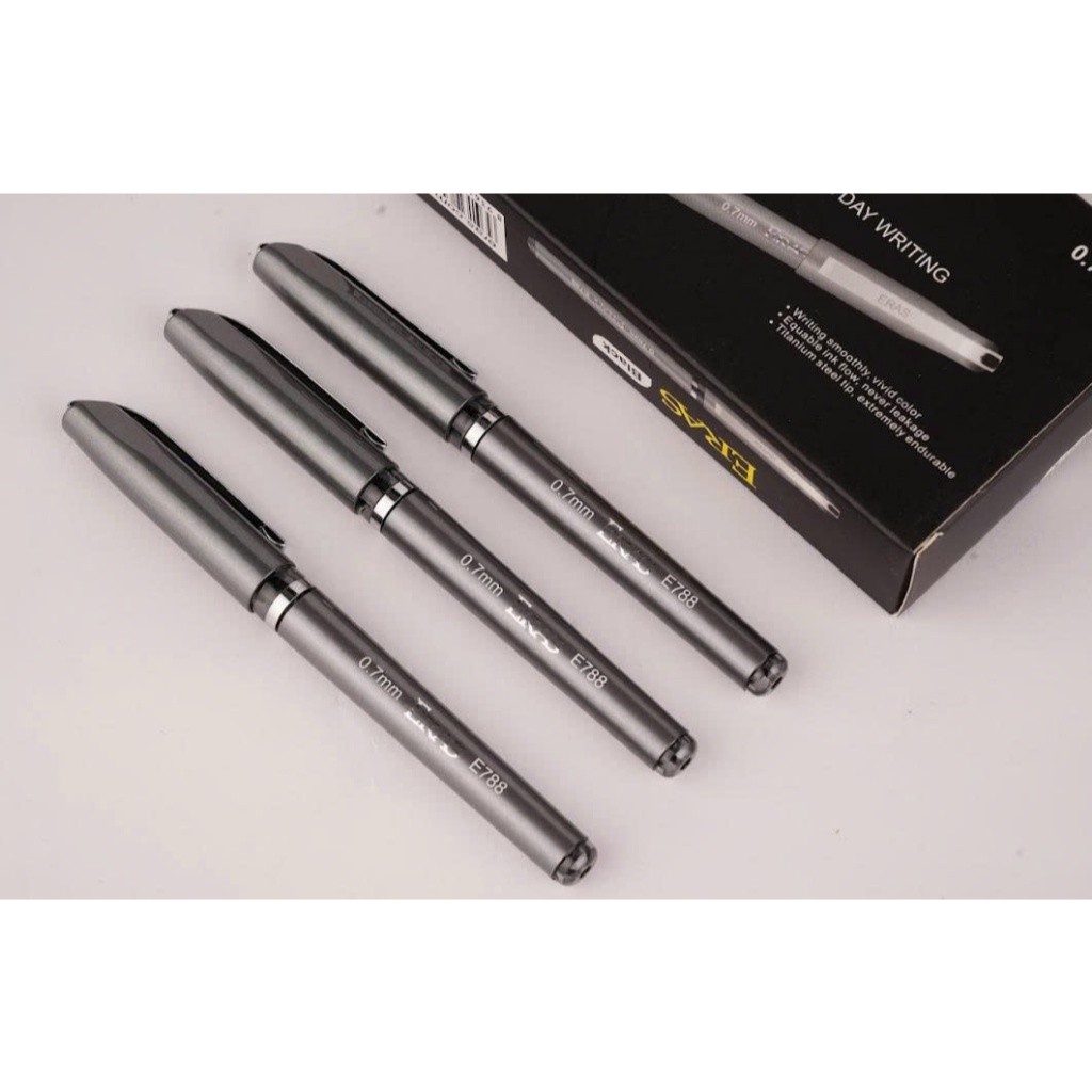 [ERASVN] Combo of 6 0.7mm Gel Signing Pens E788 (น้ําเงิน/ดํา)