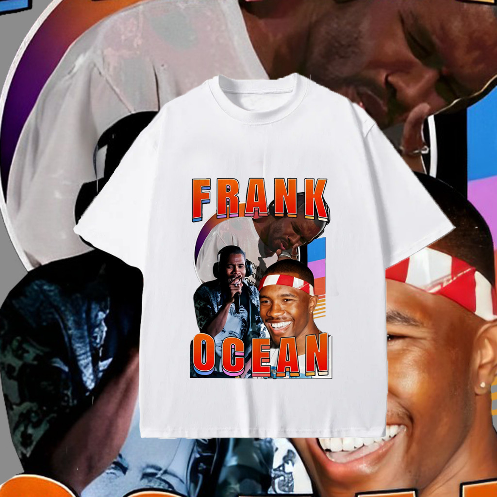 เสื้อ FRANK OCEAN Blond 2pac Tupac  Hiphop Rap T-Shirt   ไม่จำกัดเพศ