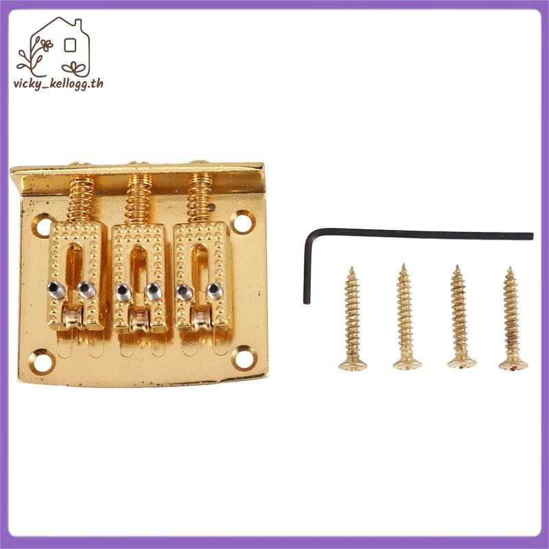 [vky_kellogg.th] 3 String Guitar Ball String Bridge Pull String Hard Tail Guitar Bridge Tail 3 Strin