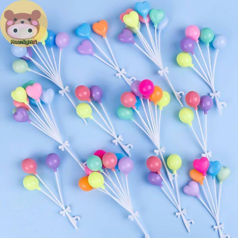 Moonlights1 1 ชิ้นที่มีสีสัน Love เค้กตกแต่งวันเกิดขนมหวานตารางเค้กที่มีสีสัน Plugin EN