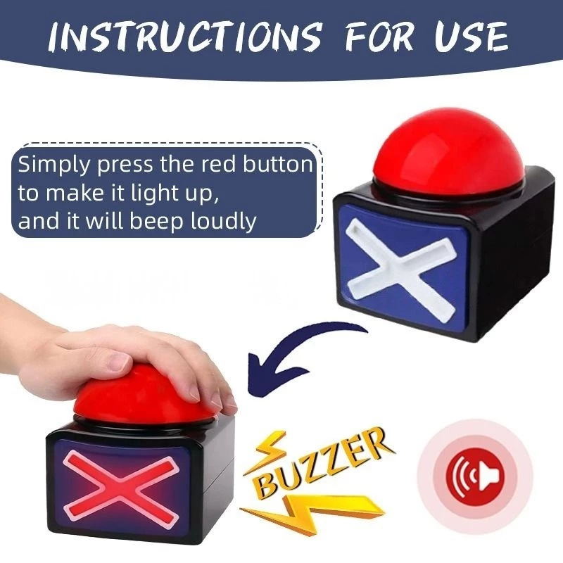 COD เกมคําตอบ Buzzer ปุ่มเตือนด้วยแสงเสียง Trivia Quiz Got Talent Buzzer