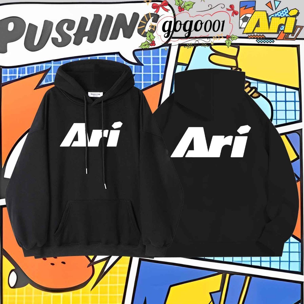 เสื้อกันหนาวเด็ก เสื้อฮู้ด Ari Football Jersey ฮู้ดแขนยาว Cotton Fashion ฮู้ด Graphic Ari Kids Hoodie Unisex Tops 010