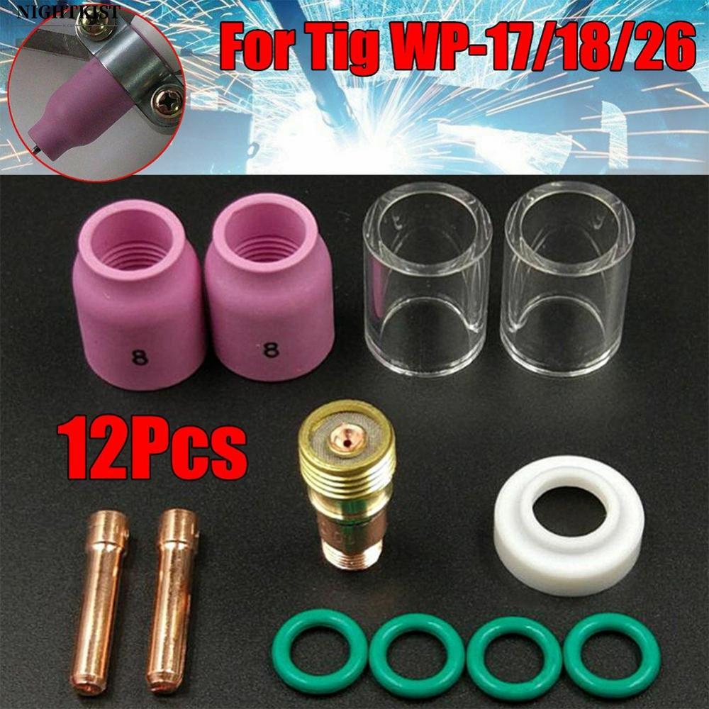 ไฟฉายเชื่อม TIG 10N24S Collets Grape WP-17 / 18/26 คุณภาพสูงใหม่เอี่ยม