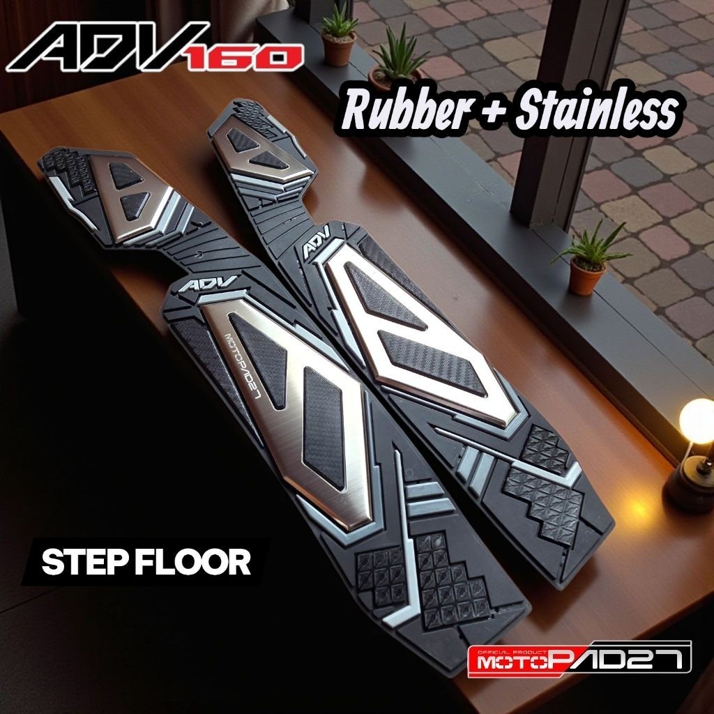ADV 160 Motopad27 พรมมอเตอร์ไซค์ ADV 160 รุ่นใหม่ พรมพรีเมี่ยมสแตนเลส