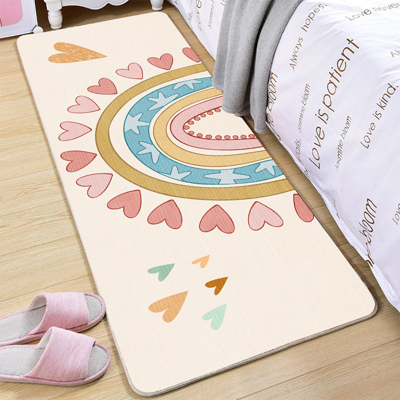 Thickened Bedroom Carpet Cute Girl Bedside Blanket Cartoon Living Room Window Cushion Bathroom Absor