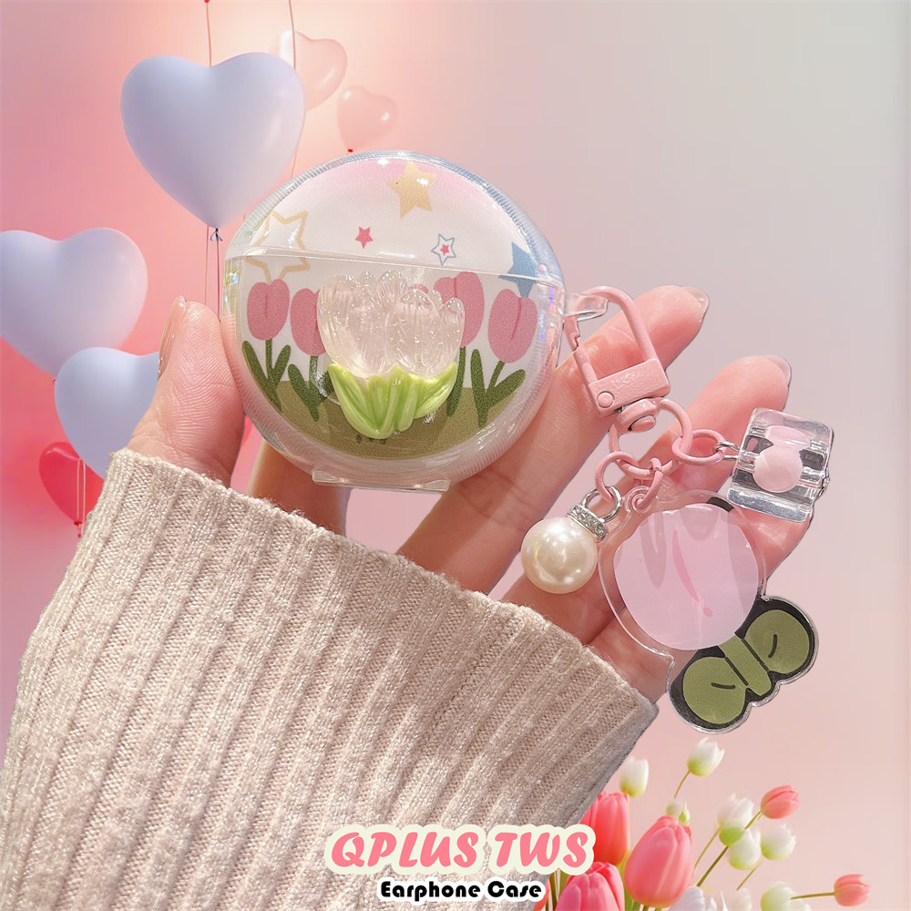 imamuraFor QPLUS TWS Case Cover DIY Cute Cat Soft Silicone Headphone Case Casing